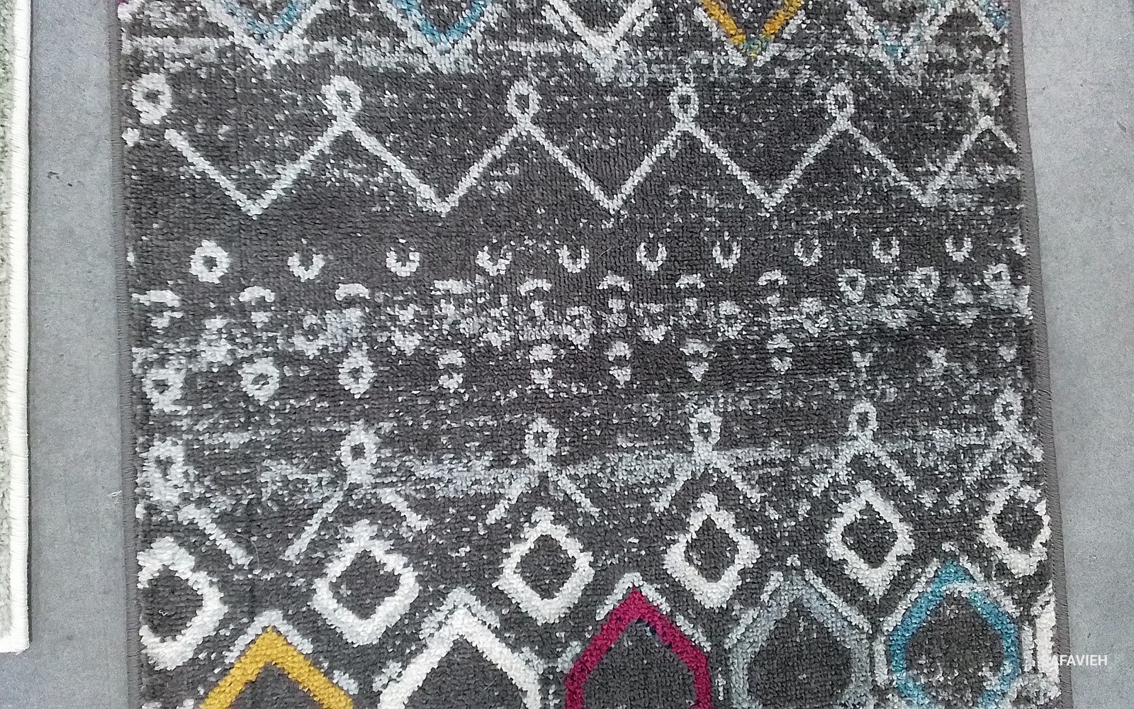 DK GREY / IVORY 2′-3″ x 12′-0″ Flaw in Rug, Reduced Price 1172794688 AMS108H-212