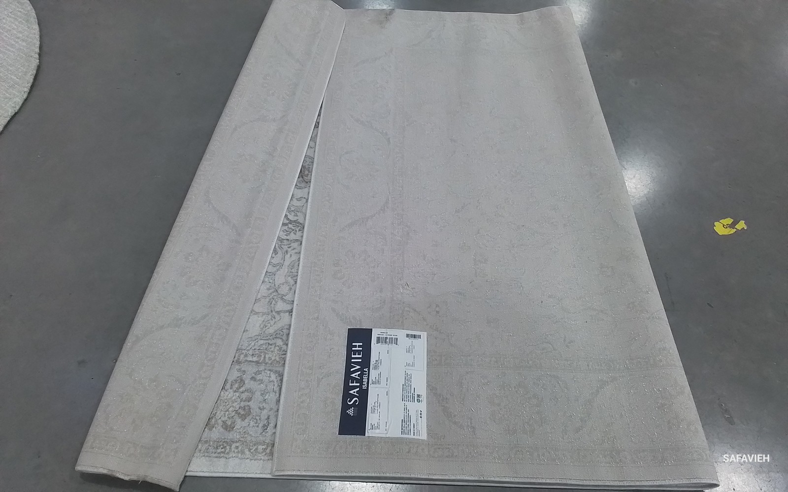 CREAM / BEIGE 5′-3″ x 7′-6″ Back Stain Rug, Reduced Price 1172804982 ISA912A-5