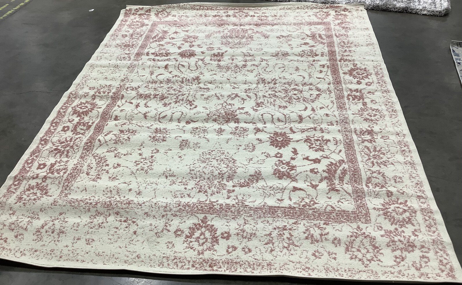 IVORY / ROSE 8′-0″ x 10′-0″ Stained Rug, Reduced Price 1172679158 ADR109H-8