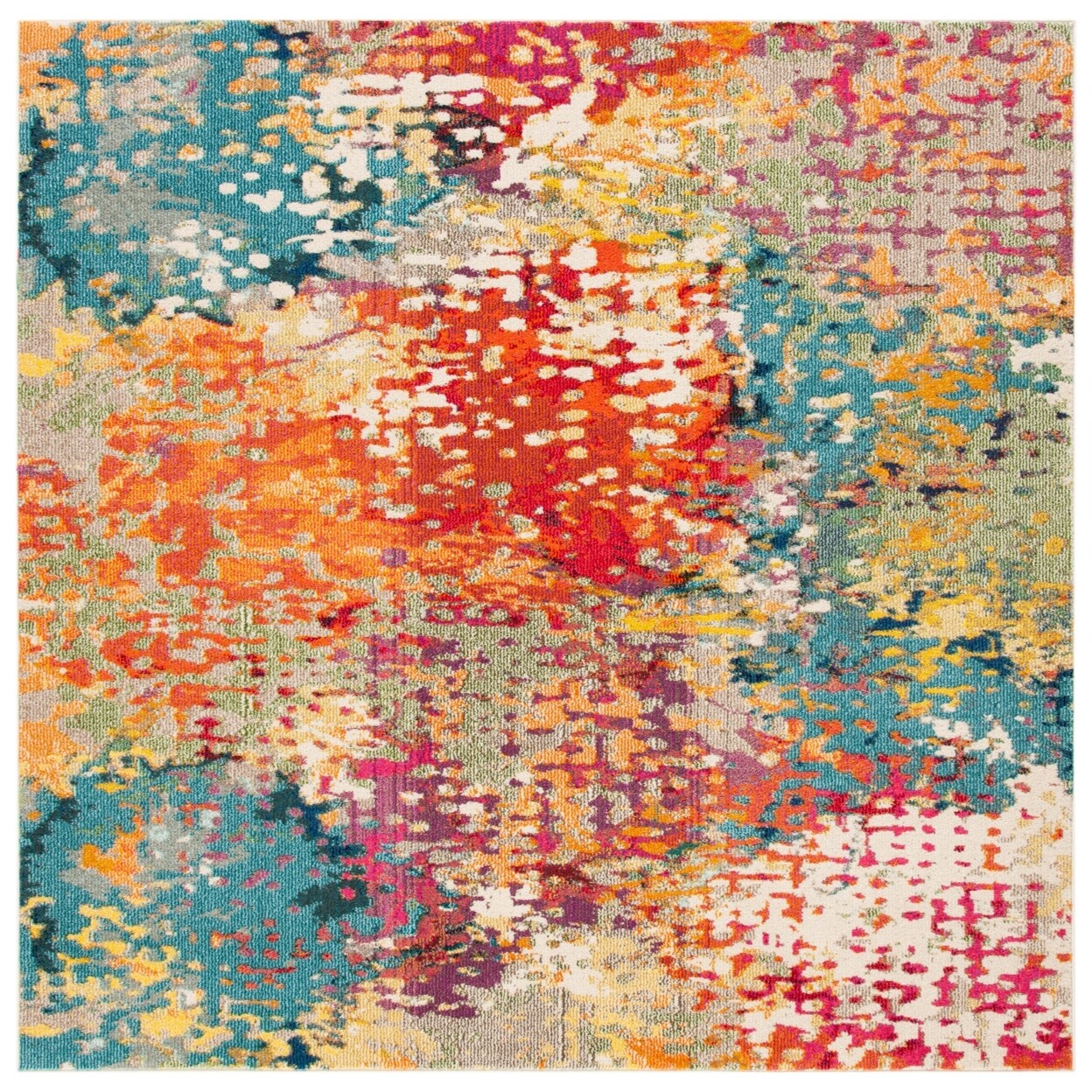 SAFAVIEH Madison Collection MAD429C Ivory / Multi Rug