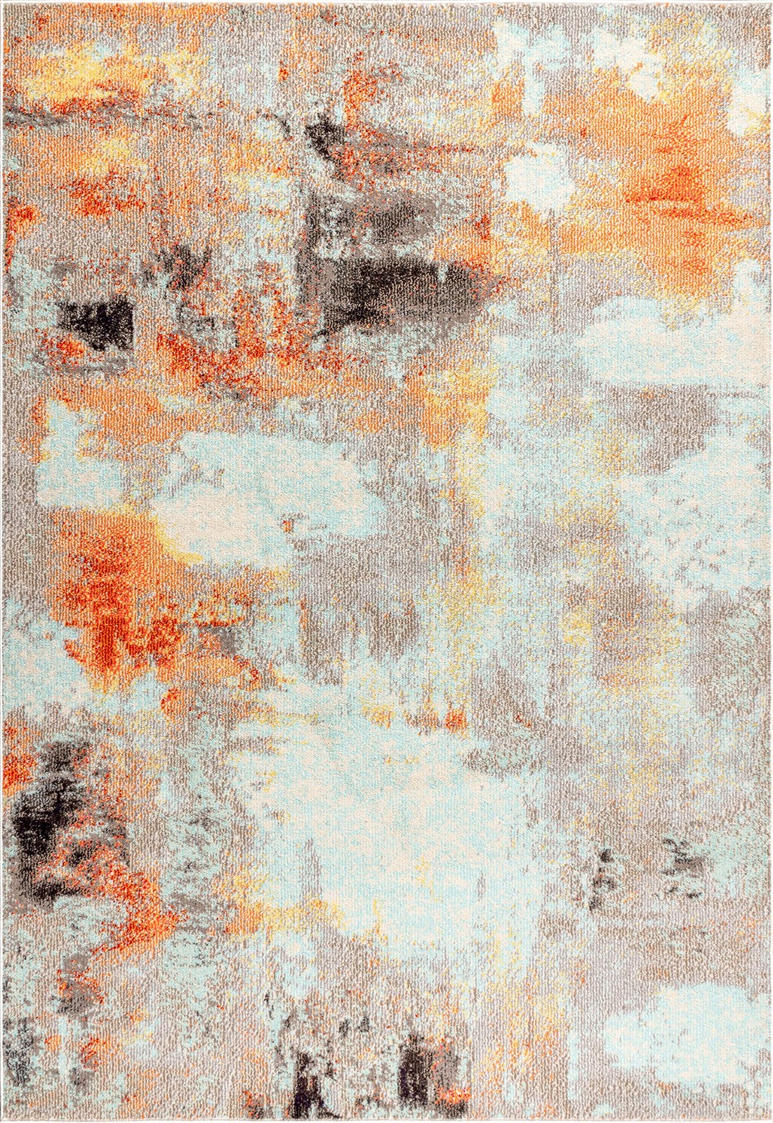 Jonathan Y Modern Abstract Vintage Cream/Orange Indoor Area Rug 4X6