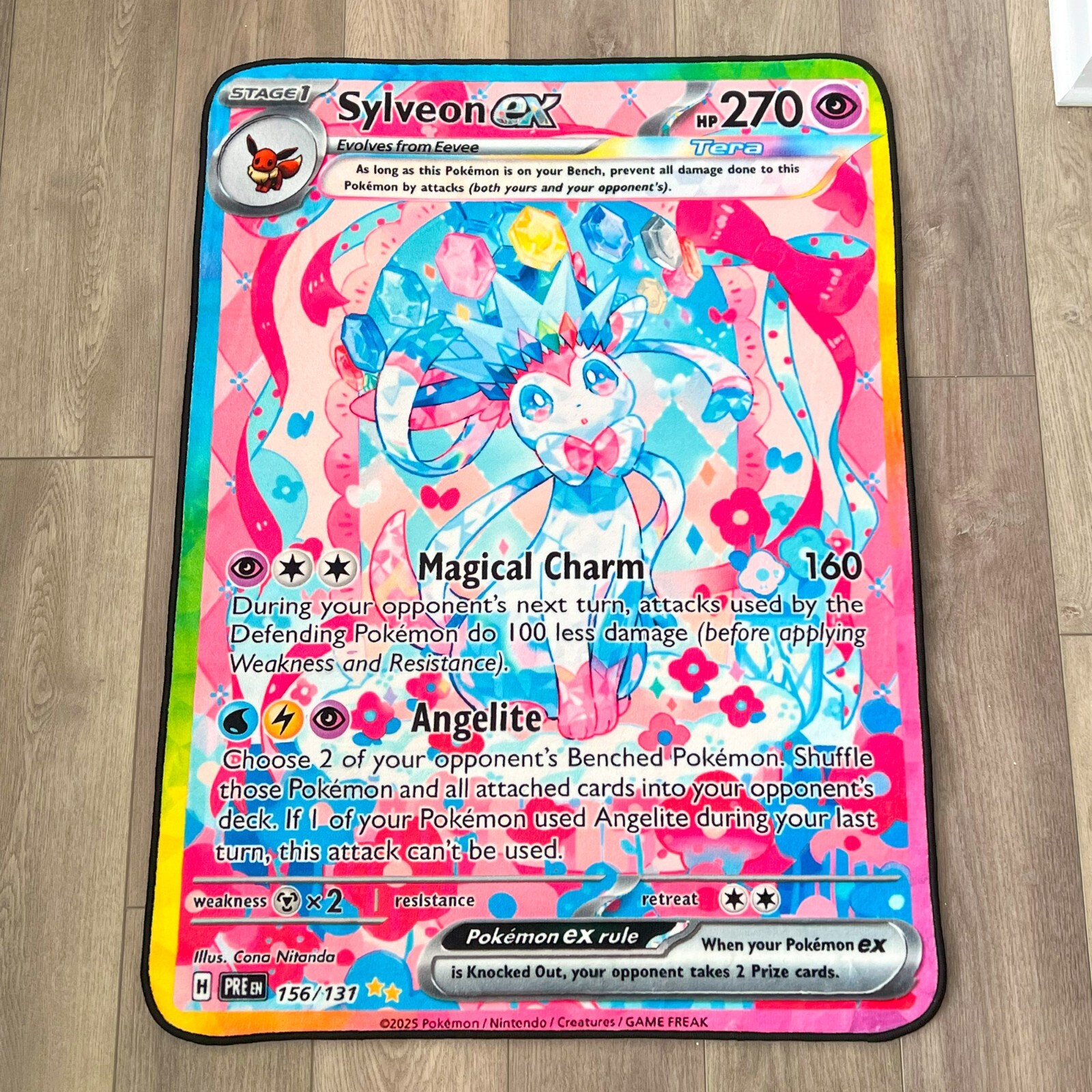 Anime Rug Pokemon Sylveon Ex Soft Polyester Carpet