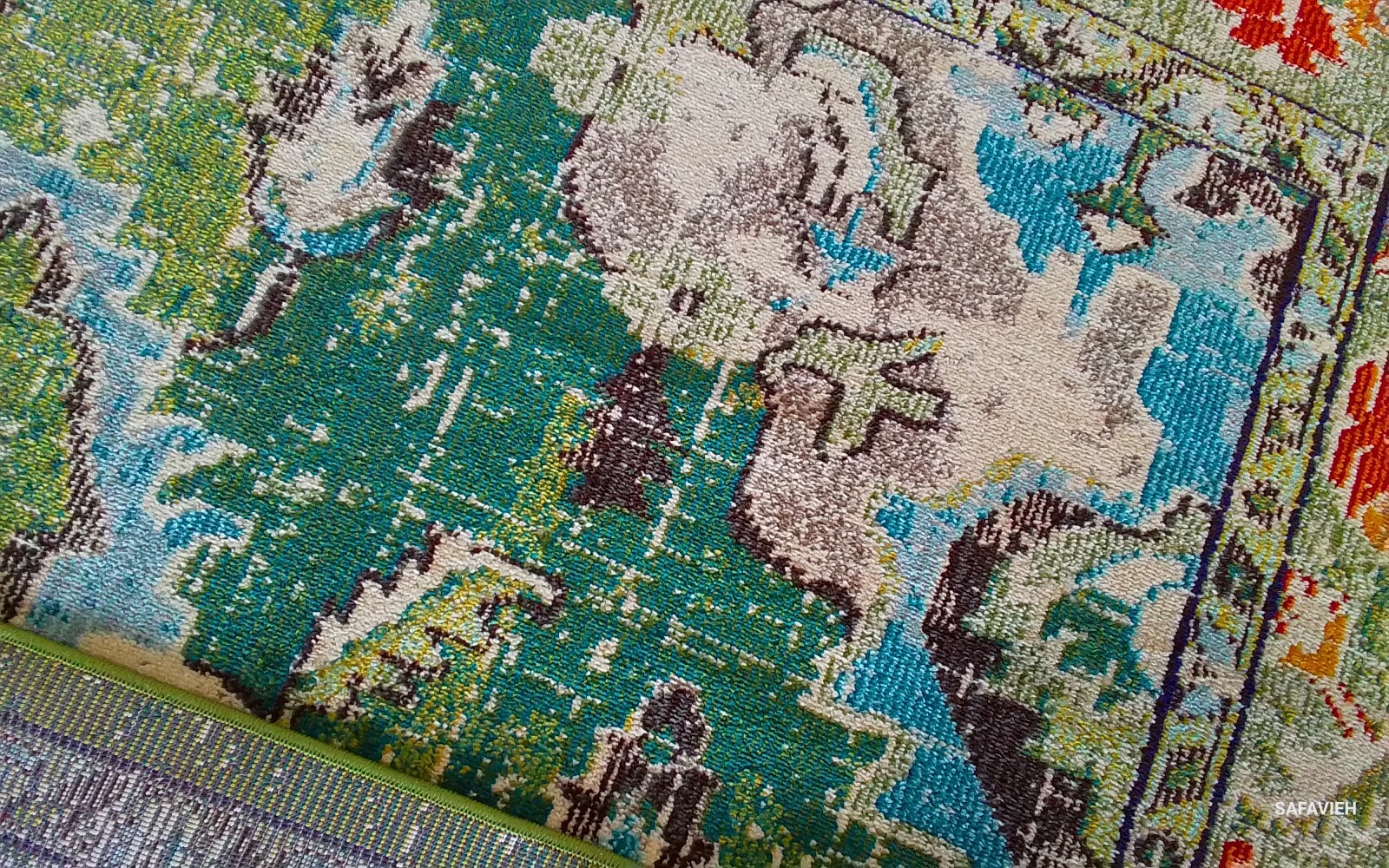FOREST GREEN LIGHT BLU 8′ X 10′ Flaw in Rug Reduced Price 1172772628 MNC243F-810