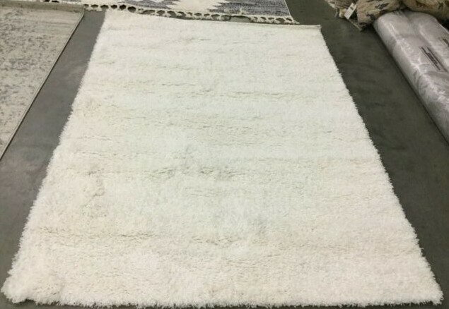 WHITE 5′-3″ X 7′-6″ Back Stain Rug,Reduced Price 1172629904 SG151-1010-5