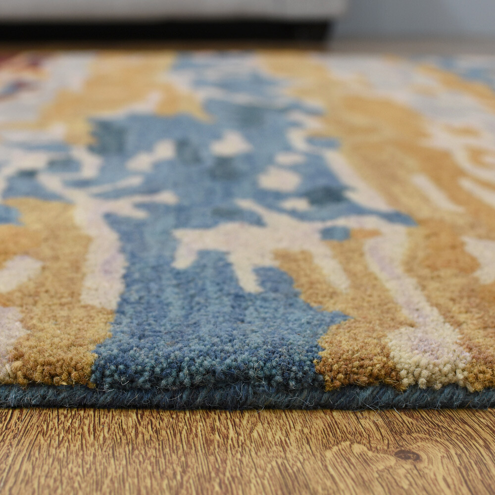 Eco-Friendly Hand Tufted Wool Area Rug Abstract Multicolor BBH Homes BBK00S13