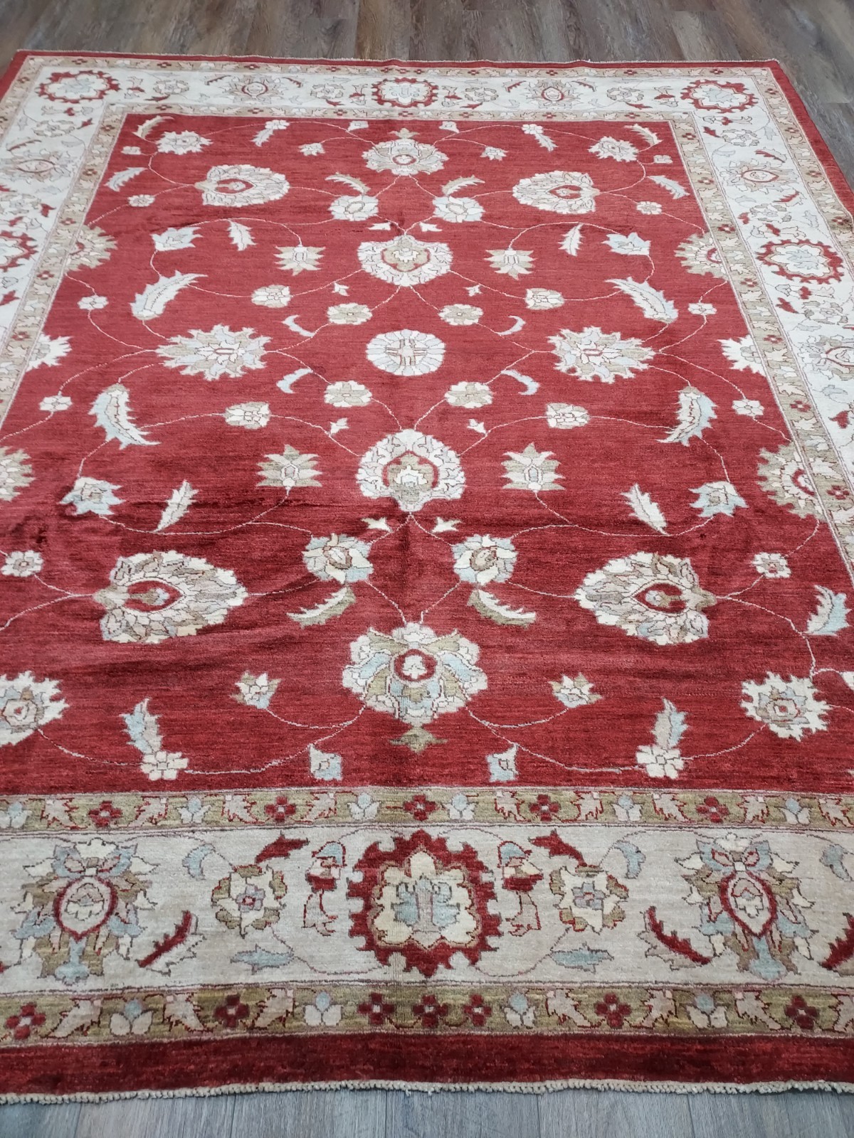 Bohemian Oushak Rug, Oushak Turkish Rug, Hand Made Contemporary Rug 8×9.5 Ft