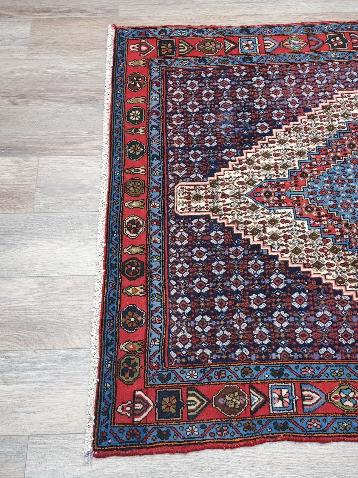 Turkish Hand Made Bohemian Geometric, Turkish Tribal Rug 4×5 Ft