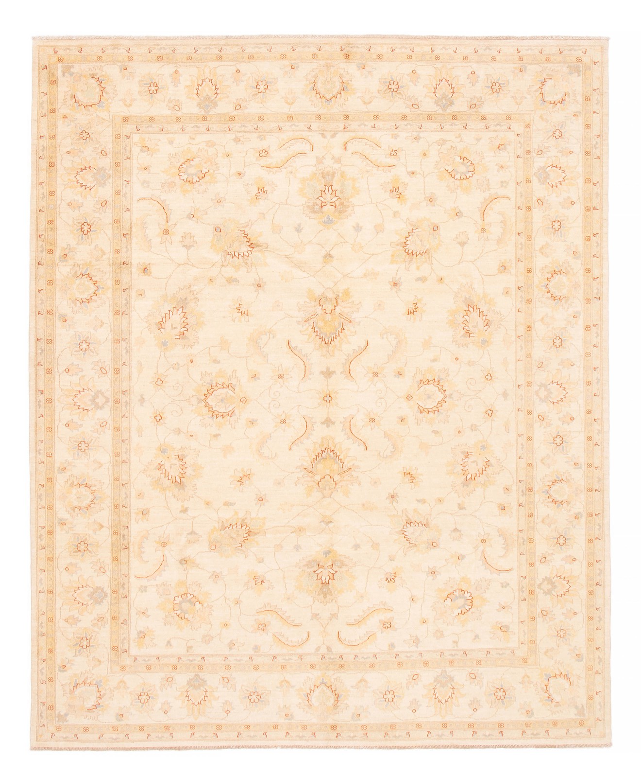 Traditional Hand-knotted Carpet 8’0″ x 9’8″ Wool Oriental Area Rug