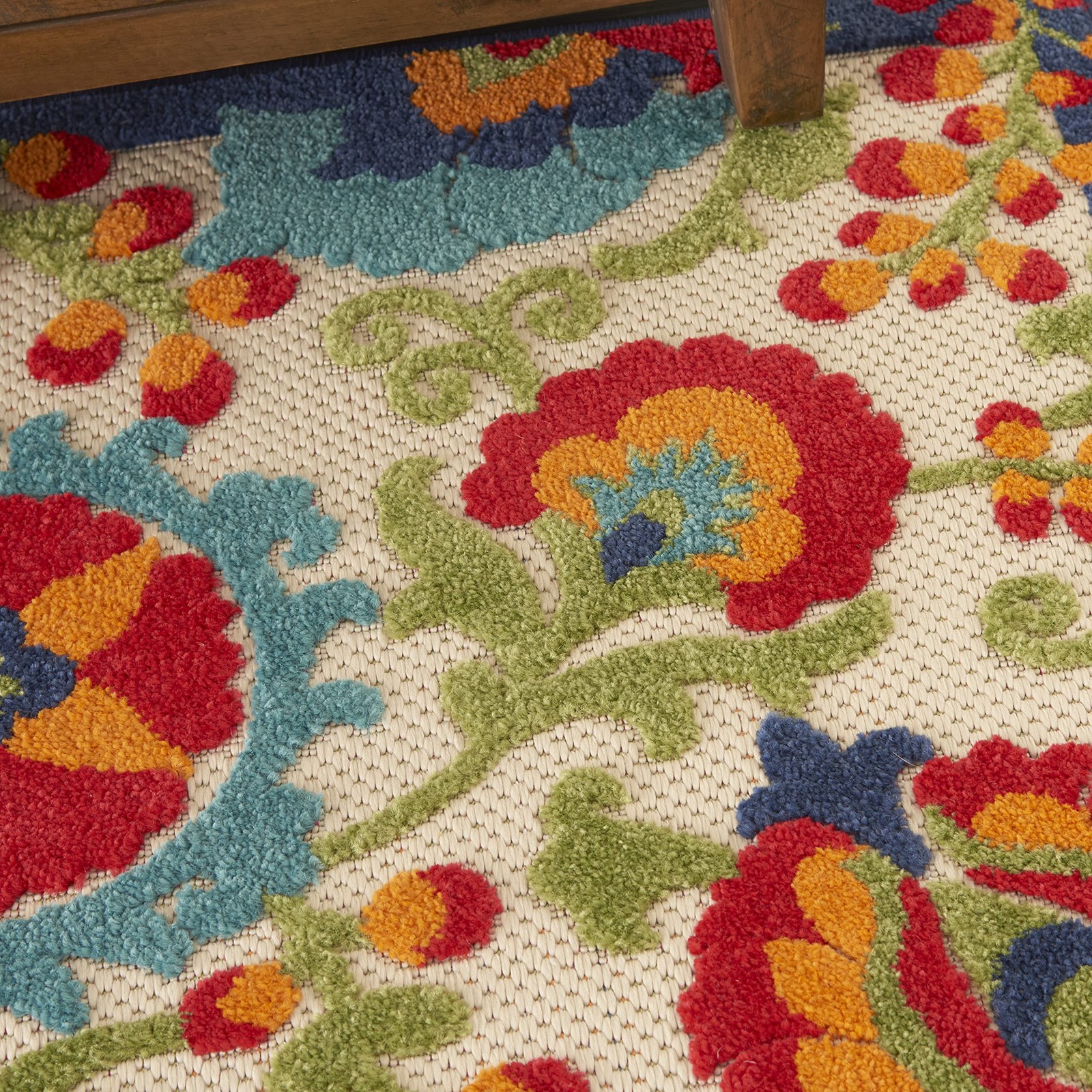 Home Aloha Multicolor 2’8″ x 4′ Area Rug – Easy Clean, Non Shedding, Bed Room…