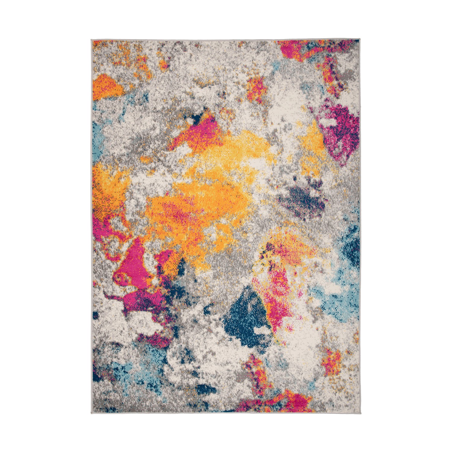 Rugshop Area Rugs Abstract Contemporary Multi Coloured Rug Living Room Rugs 5×7