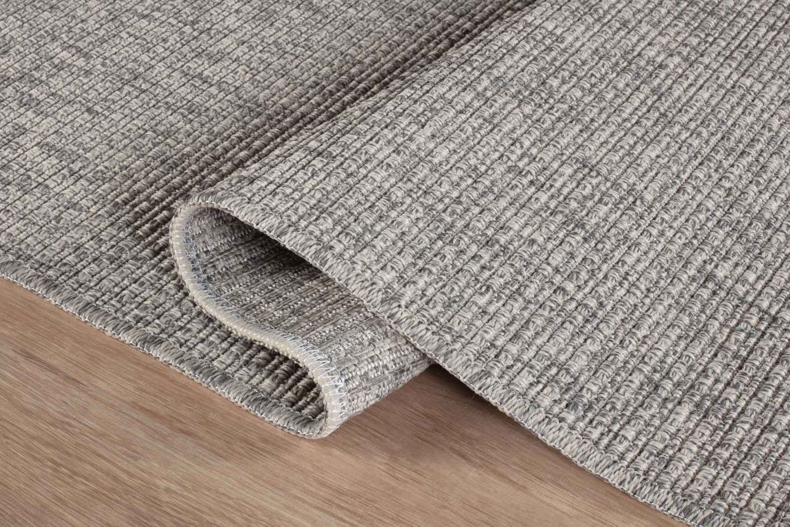 Beverly Rug Easy Jute Gray Rug 5×7 Solid Washable Durable Outdoor Indoor Area…