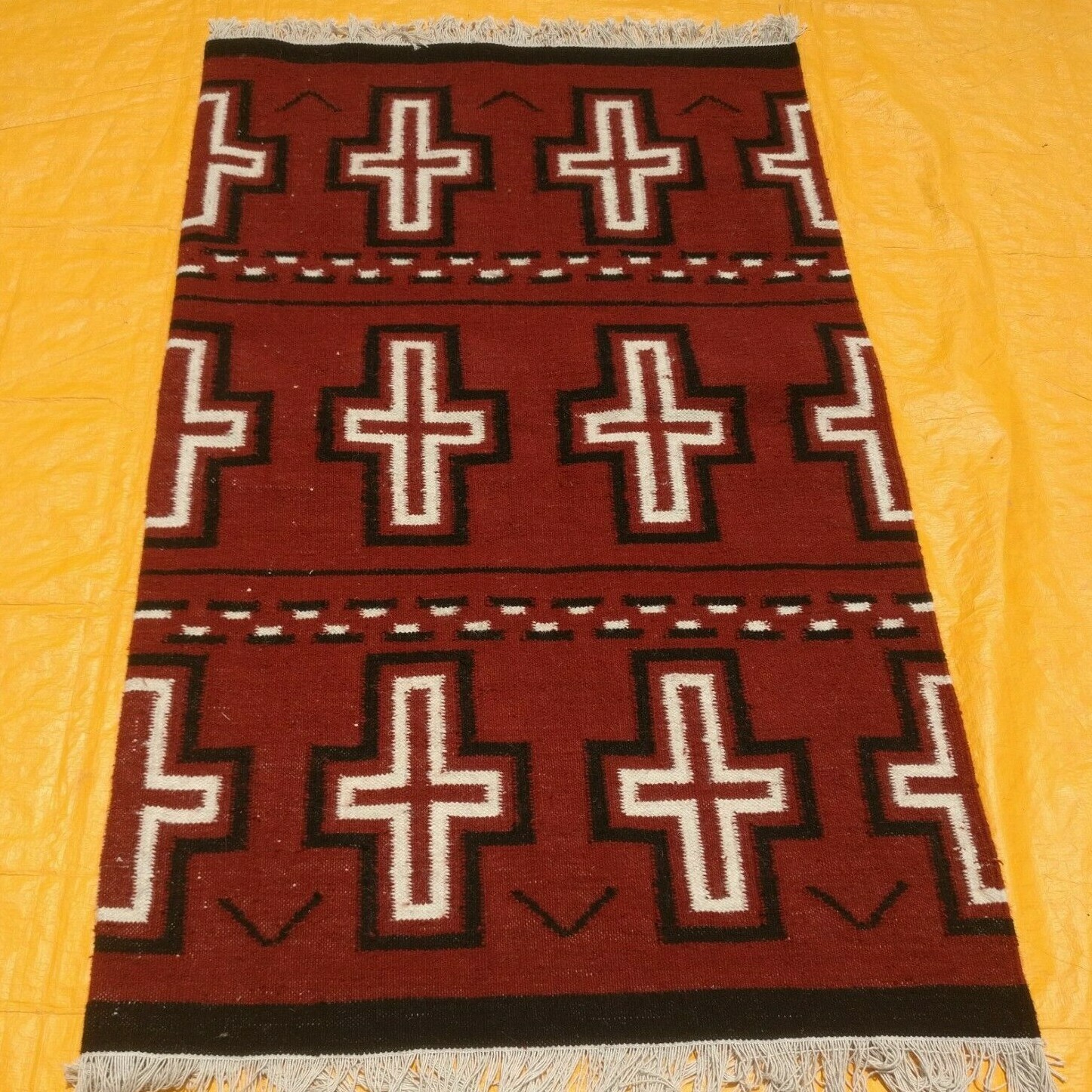 3′ X 5′ NAVAJO Navaho South American Wool RUG Kilim Flat Weave Oriental Area Rug