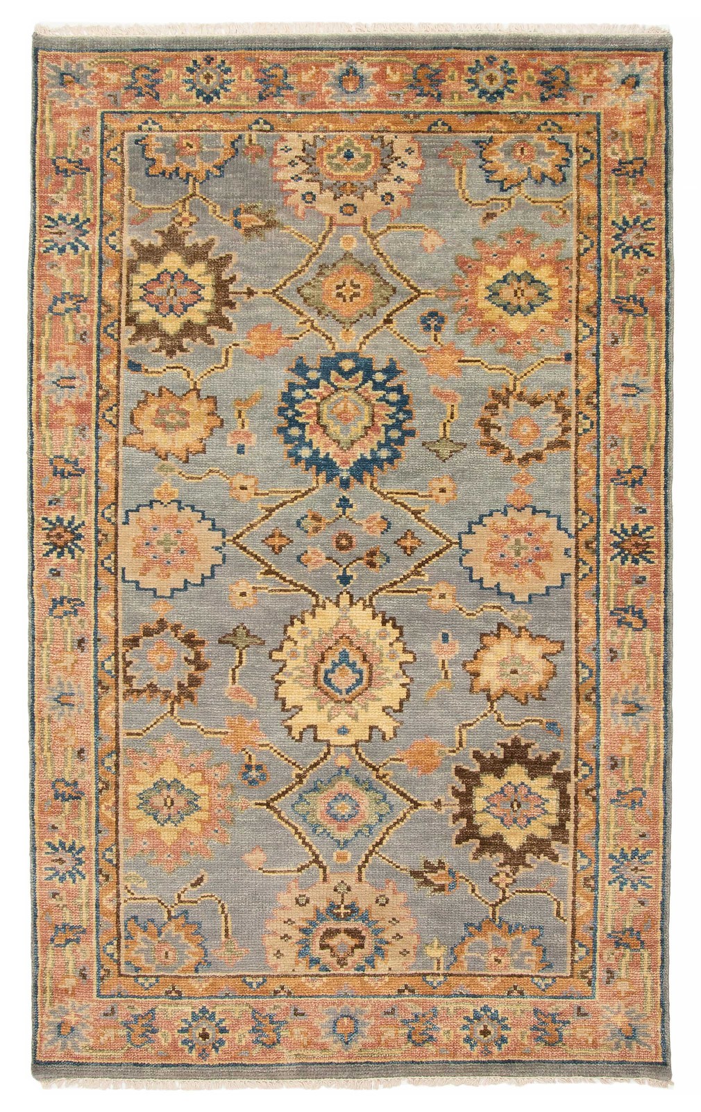 Traditional Hand Knotted Oriental Area Rug 5’0″ x 8’2″ Wool Carpet