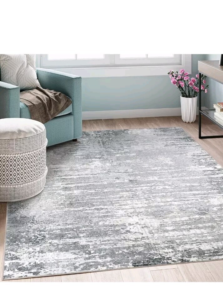 Art&Tuft Washable Rug Anti-Slip Backing Abstract 5’X 7′ Rug Stain Resistant Rugs