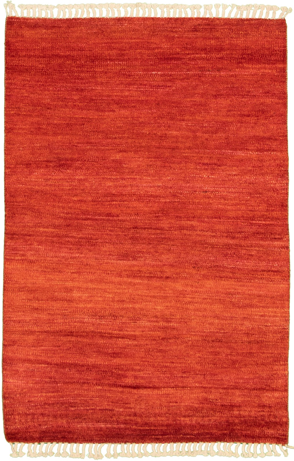 Traditional Dark Copper Hand-knotted Oriental Carpet 4’2″ x 6’6″ Wool Area Rug