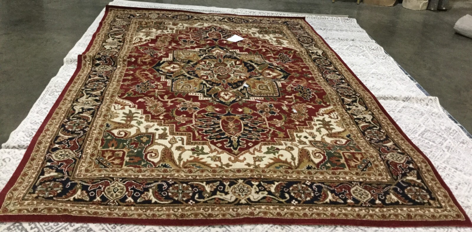 RED / NAVY 9′-6″ X 13′-6″ Cut on Rug, Reduced Price 1172653960 CL763B-10
