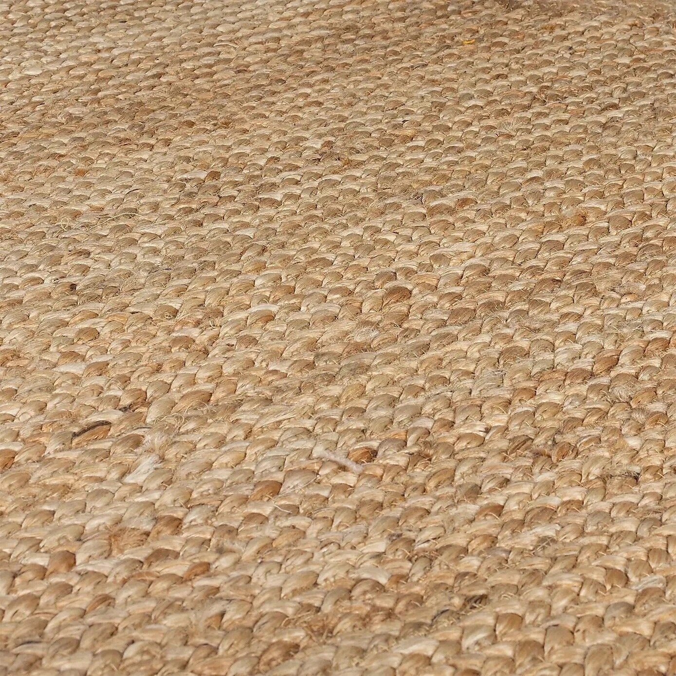 Rug Carpet 100% Natural Jute Modern Braided Area Rug Rustic Look Home Decor Mat