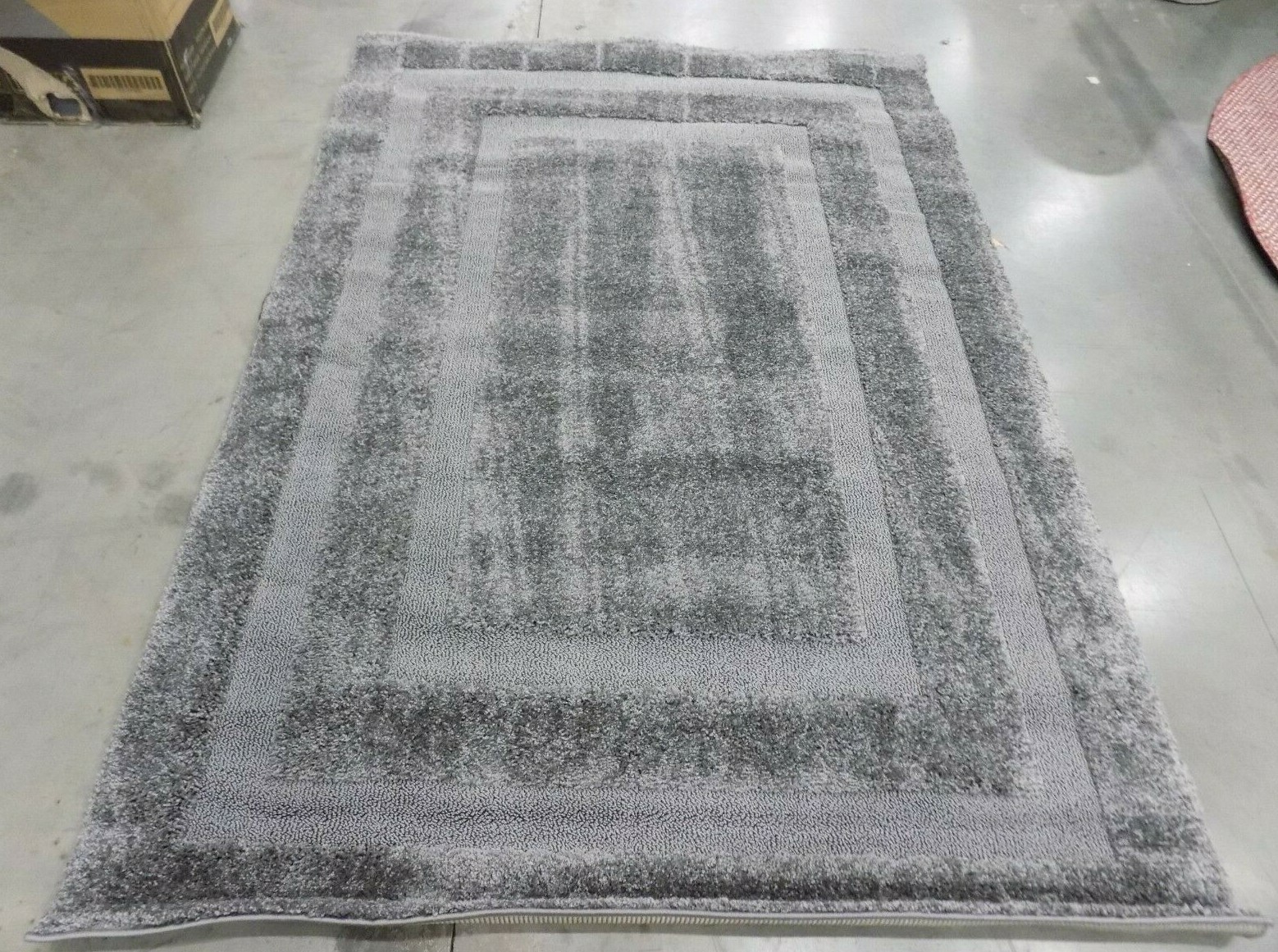GREY / GREY 5′-3″ X 7′-6″ Stained Rug, Reduced Price 1172590690 SG454-8080-5
