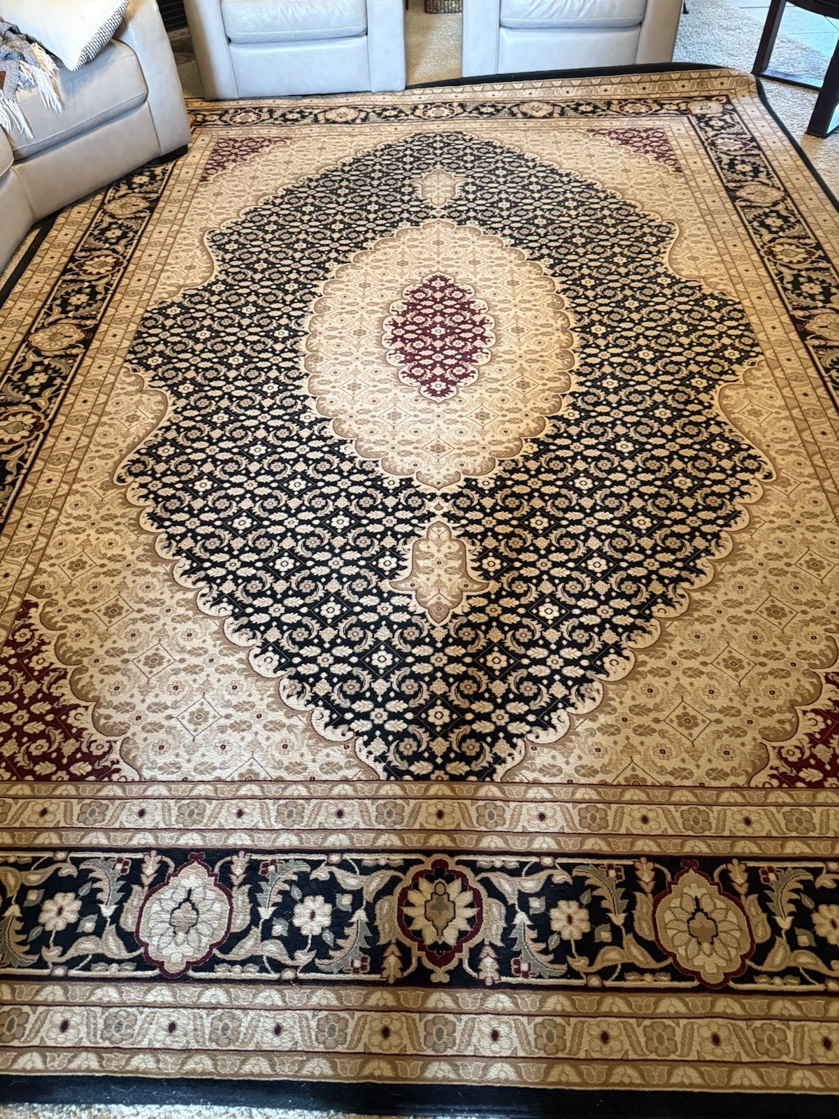 Merinos Tower Traditional Floral Area Rug 100% Polypropylene 9 x 13