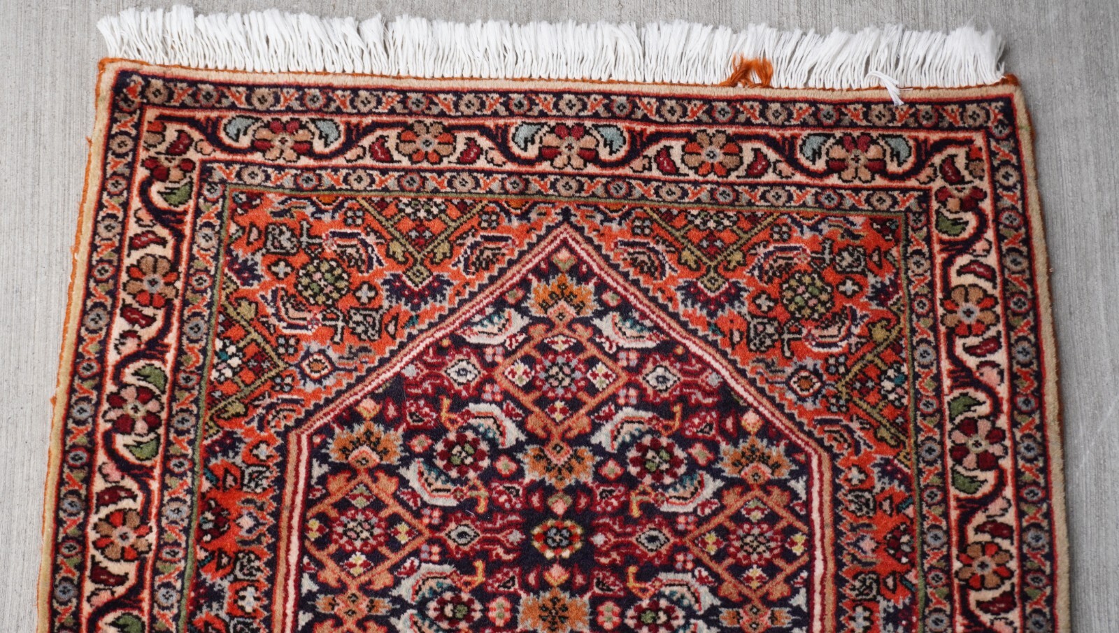 1’9″ x 2′ Lovely Bijarr Hand Knotted Wool Heratii/Fish Oriental Rug Excellent
