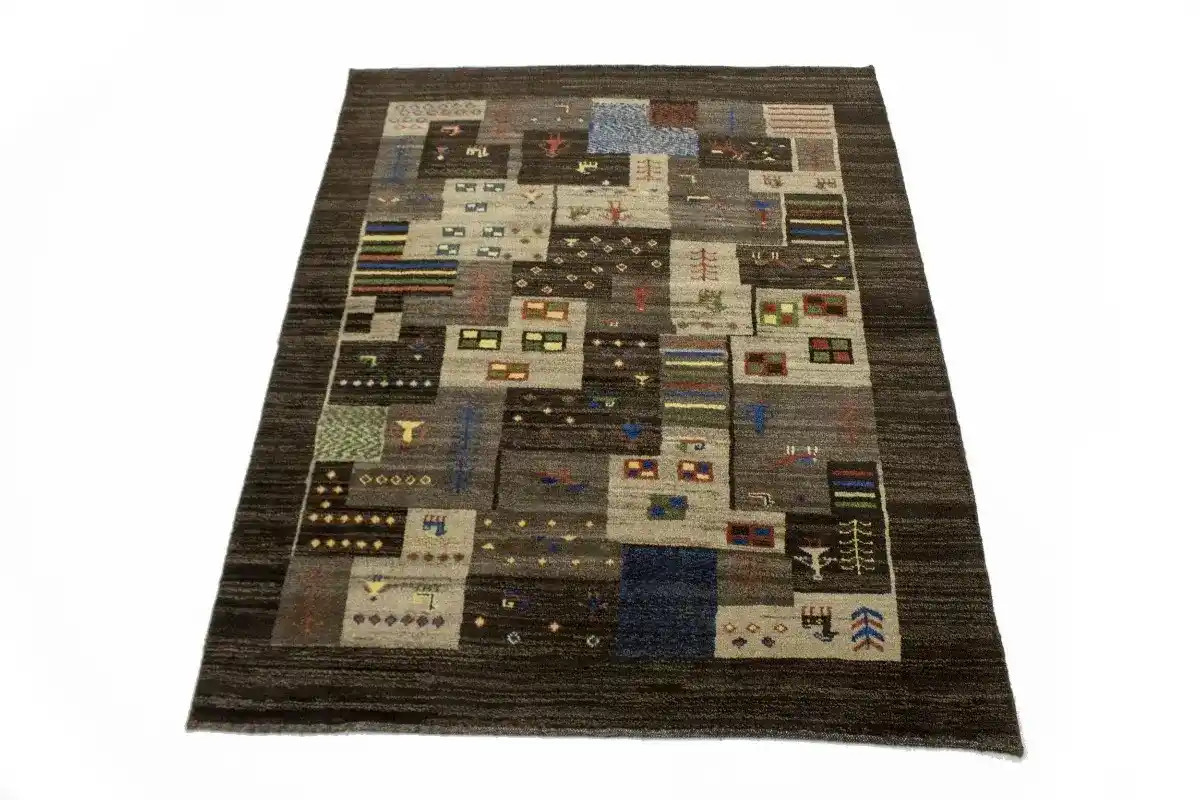 Handmade Contemporary Tribal Plush Gabbeh Rug Oriental Area Carpet 5’2X6’5 ft