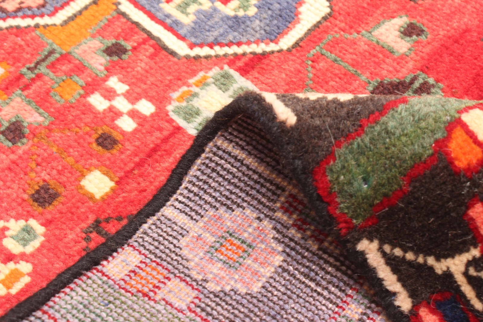 Vintage Traditional Hand-Knotted Area Rug 4’1″ x 6’3″ Oriental Wool Carpet