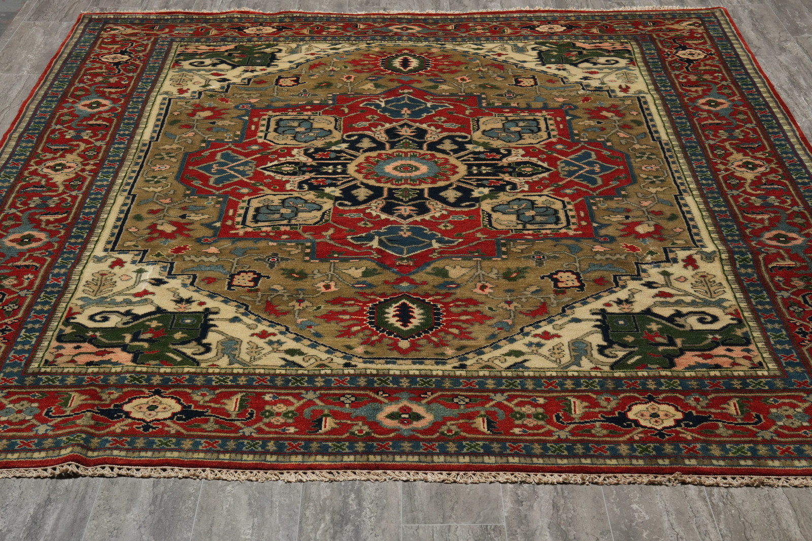 8 x 10 GREEN New Heriiz Seerapi Rug #F-75230