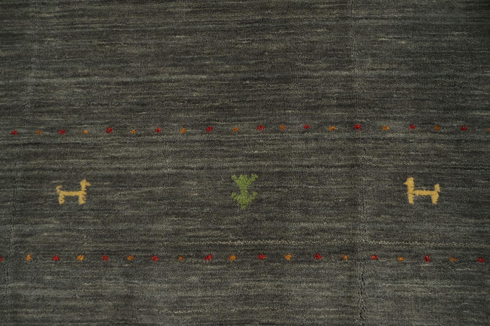 Handmade Living Room Area Rug 7×10 Little Animals Tribal Oriental Wool Carpet