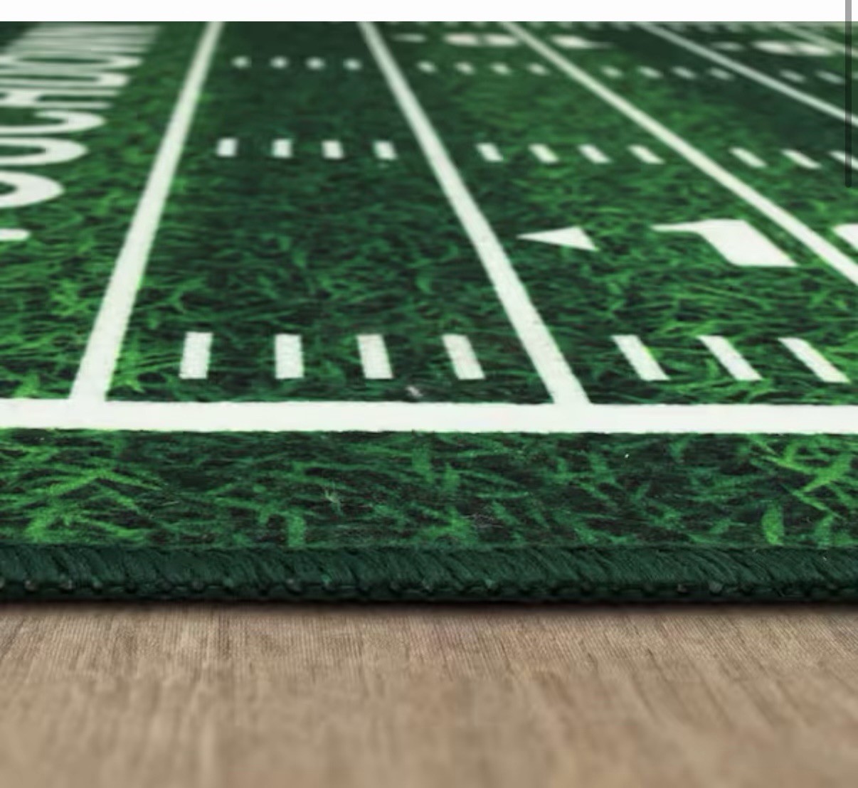 TrafficMaster Tailgate Green Football 4 ft. x 8 ft. Novelty Area Rug Super Bowl