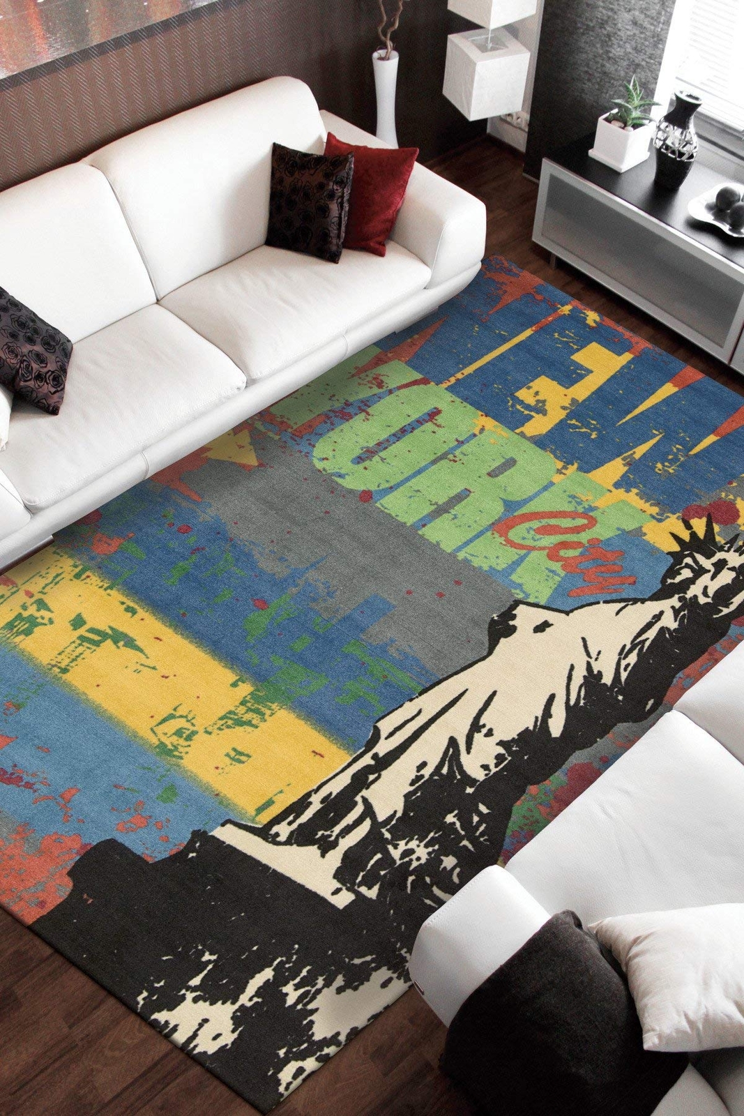 Nourison Alter State Multicolor Rectangle Area Rug 8-Feet by 10-Feet (8′ x 10′)