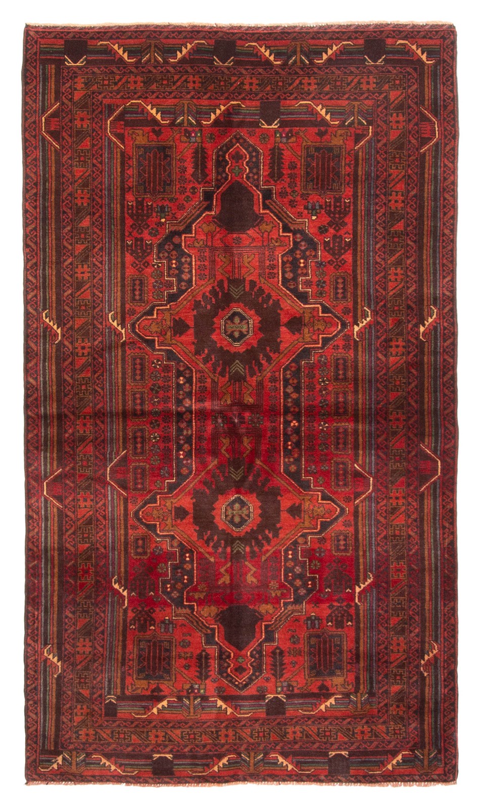 Vintage Traditional Hand-Knotted Area Rug 3’6″ x 6’3″ Oriental Wool Carpet