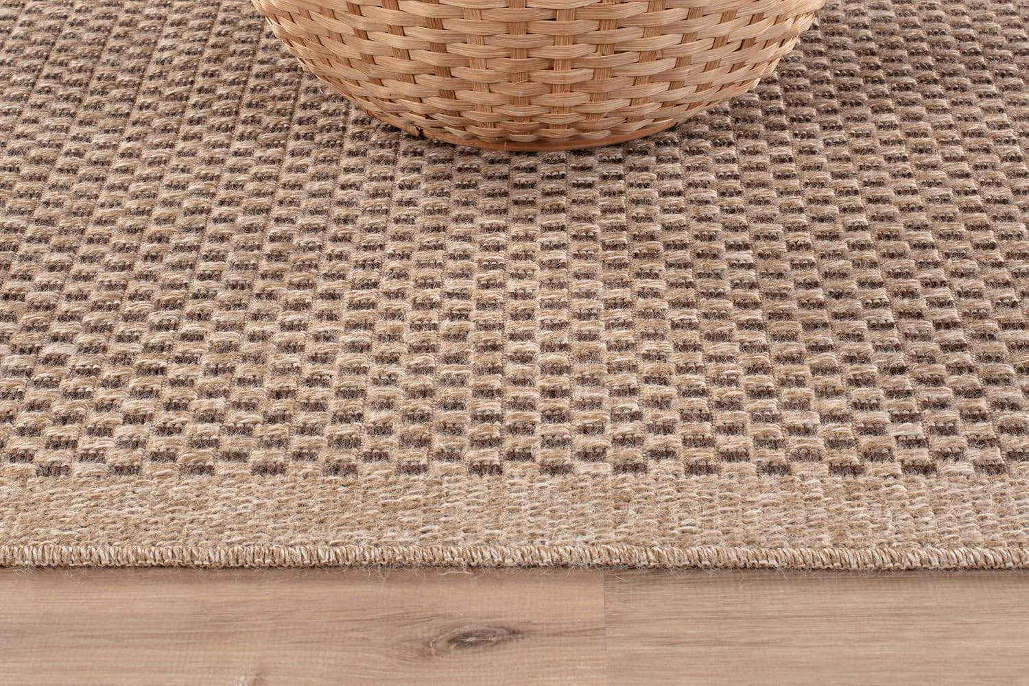 Natural Jute Area Rug 9×12 – Easy-Clean Indoor/Outdoor Boho Design