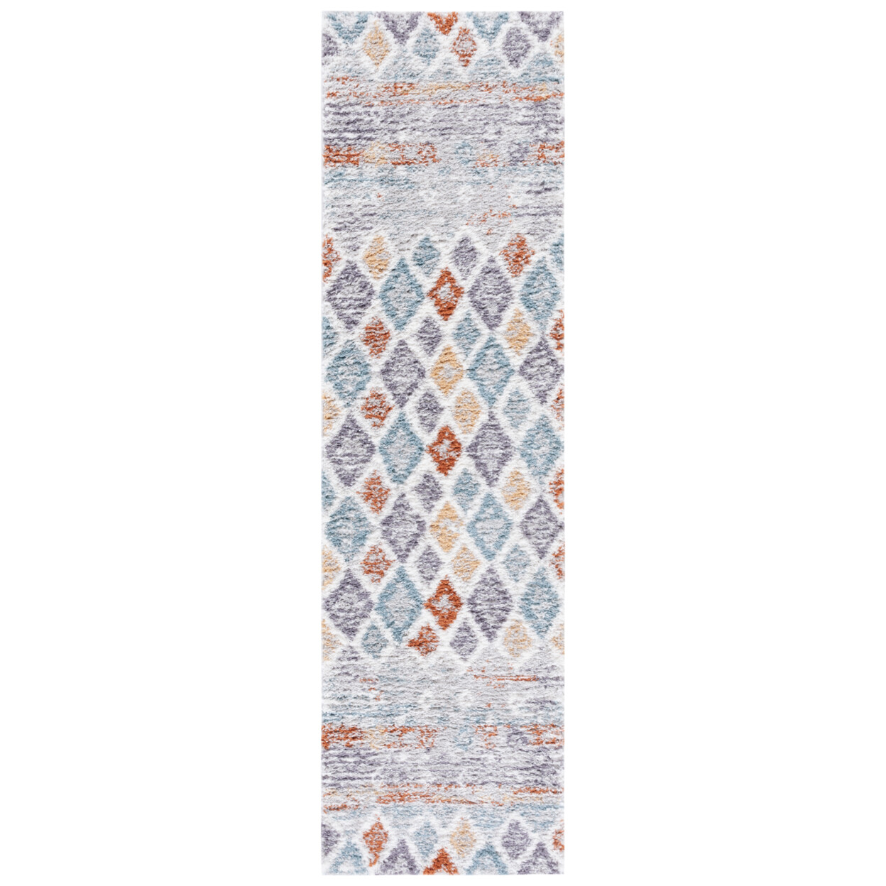 SAFAVIEH Berber Shag BER585A Blue Rust / Ivory Rug