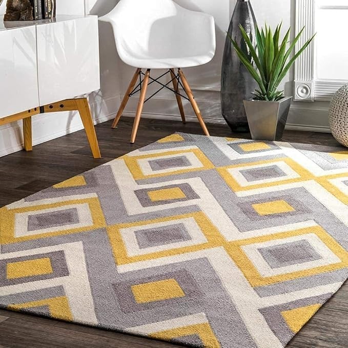 Hand-Tufted wool carpet for living room bedroom