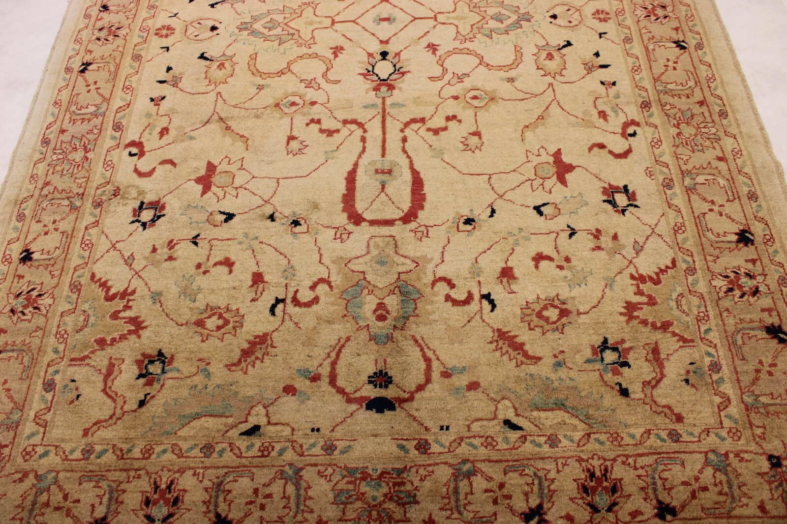 5’10” x 8’6″ ft. Oushak Vegetable Dye Hand Knotted Oriental Wool Authentic Rug