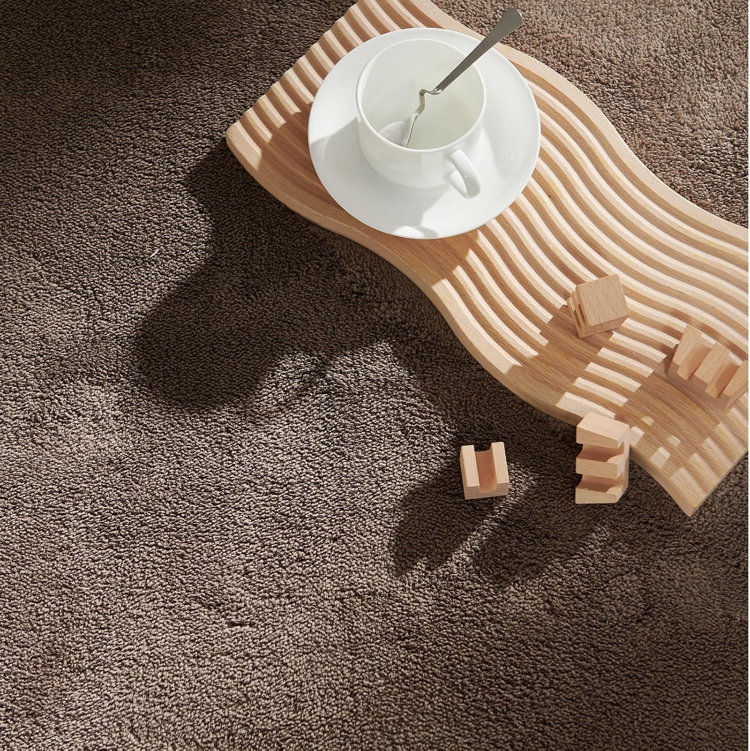 jinchan Solid Plush Area Rug 2×3 Performance Shaggy Washable Rug Indoor Entryway