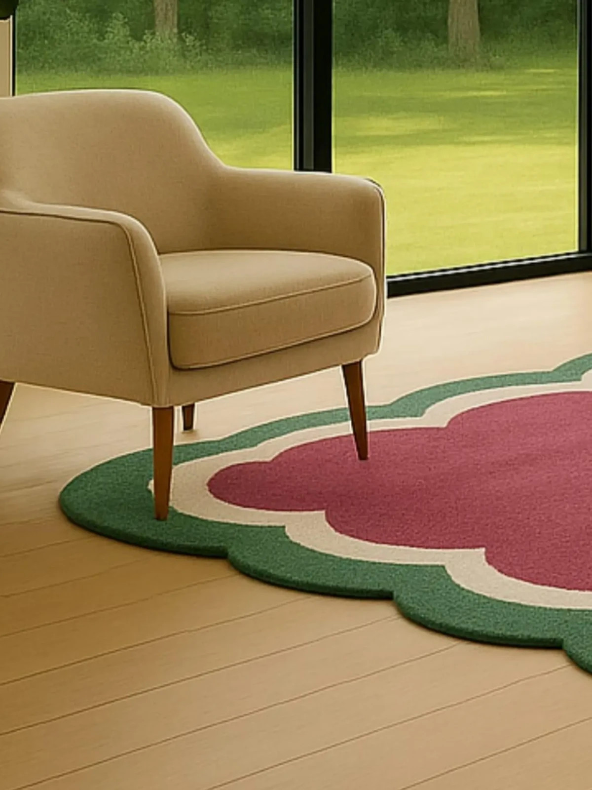Wool Hand Tufted Nz Wool Modern Hand Tufted Carpet Bedroom Living room office