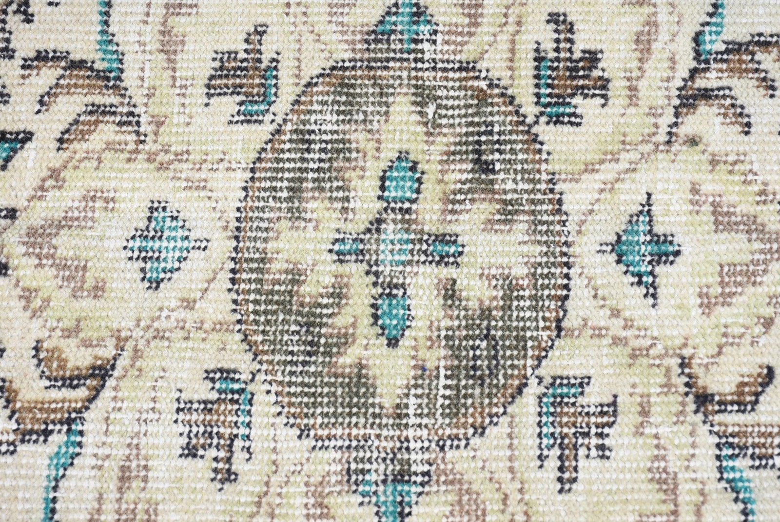 4,8×7,8 ft Rug, Vintage Rug, Turkish Blue Wool Striped Rug
