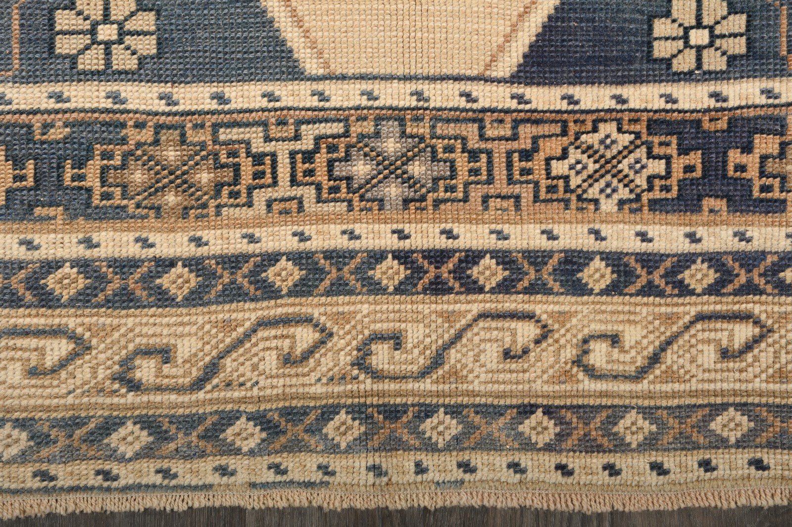 Beige Turkish Vintage Hereke Rug 4×8 Hand-Knotted Wool Carpet