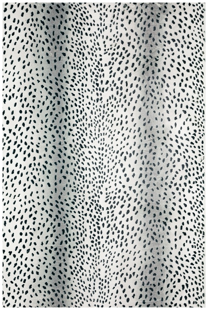 2×3 Dalyn Ivory Banded Gradients Jaguar Animal Door Mat AK3 – Aprx 1′ 8″ x 2′ 6″