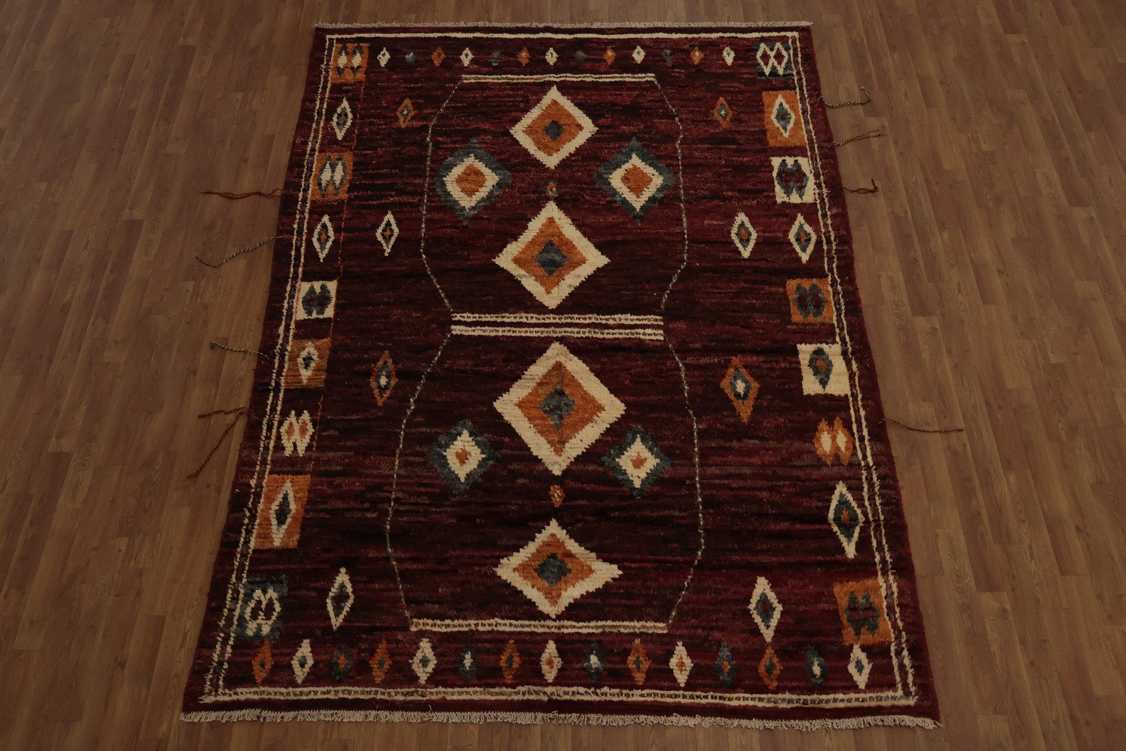 Artisan Crafted Moroccan Area Rug 7×10 Handmade Blend of Tradition and Elegance