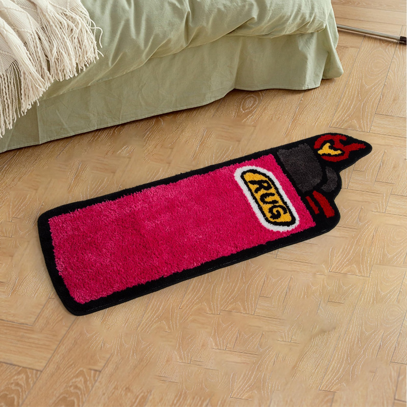 Lighter Tufted Rug Art Rug for Bedroom Living Room Retro Rainbow Fluffy Anti-…