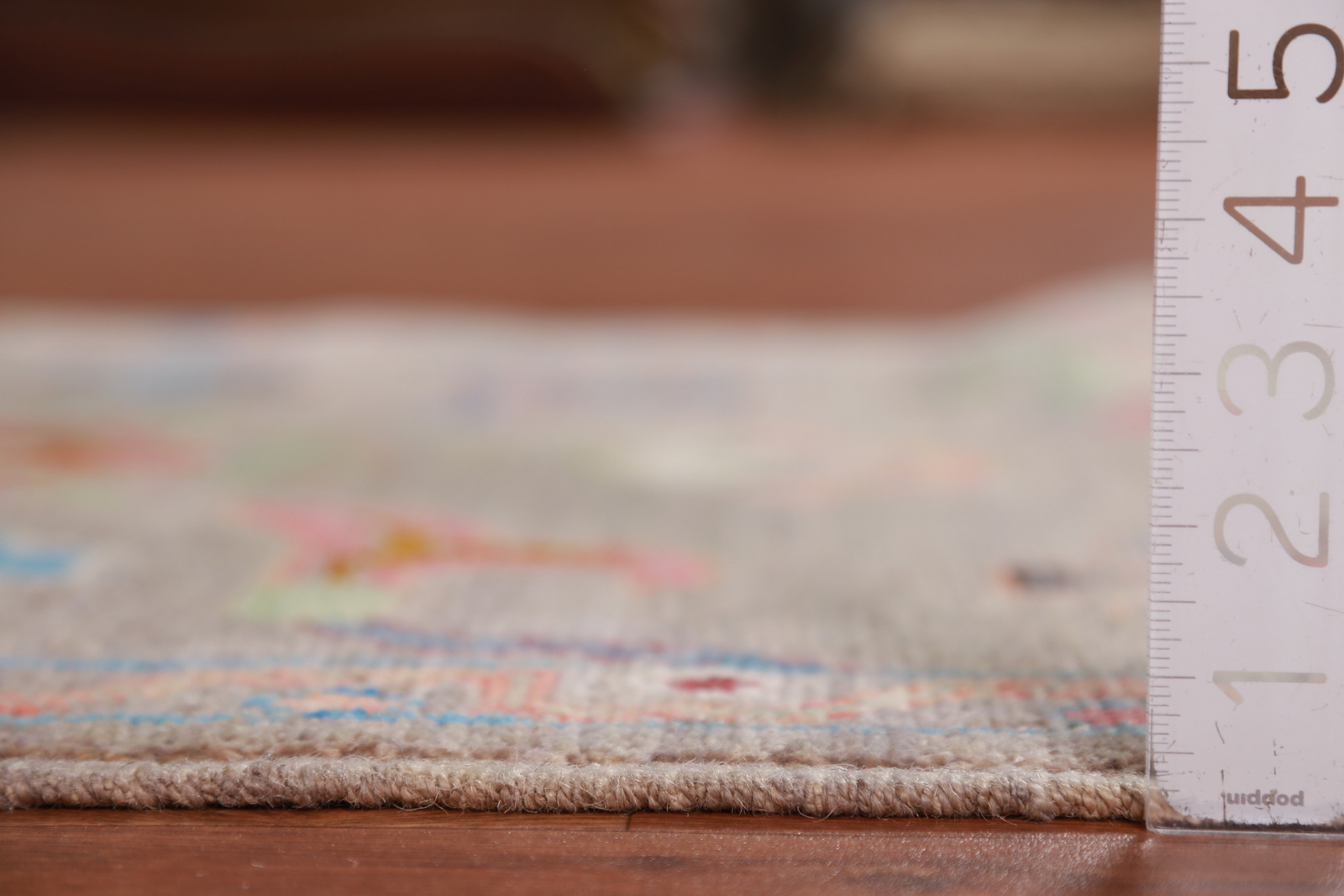 Vegetable Dye Wool Traditional Oushak Turkish Hand-knotted Runner Rug 3×10 ft