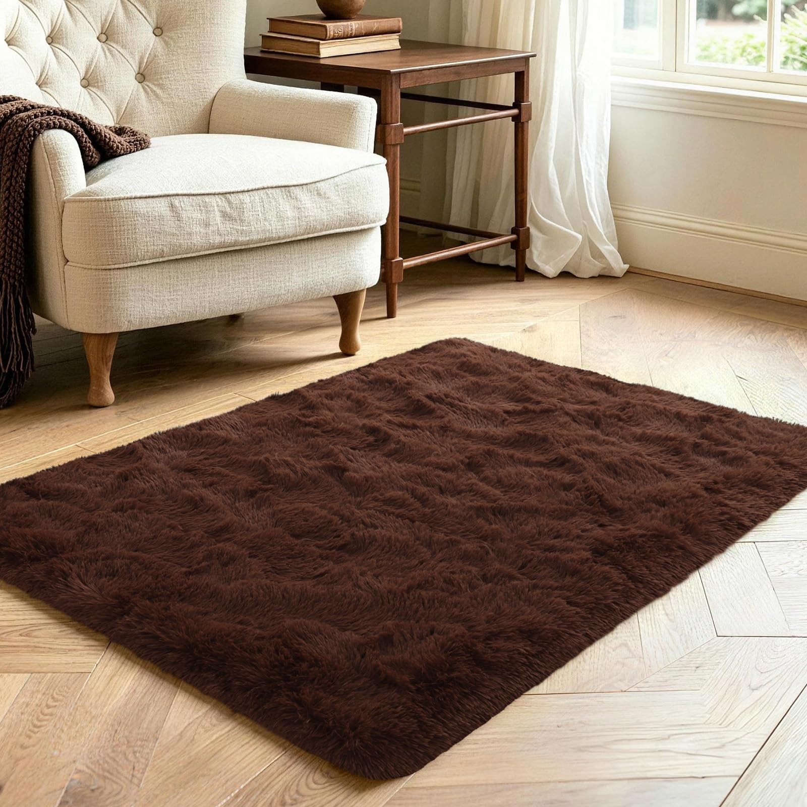 Noahas Brown 2×3 Shag Rug