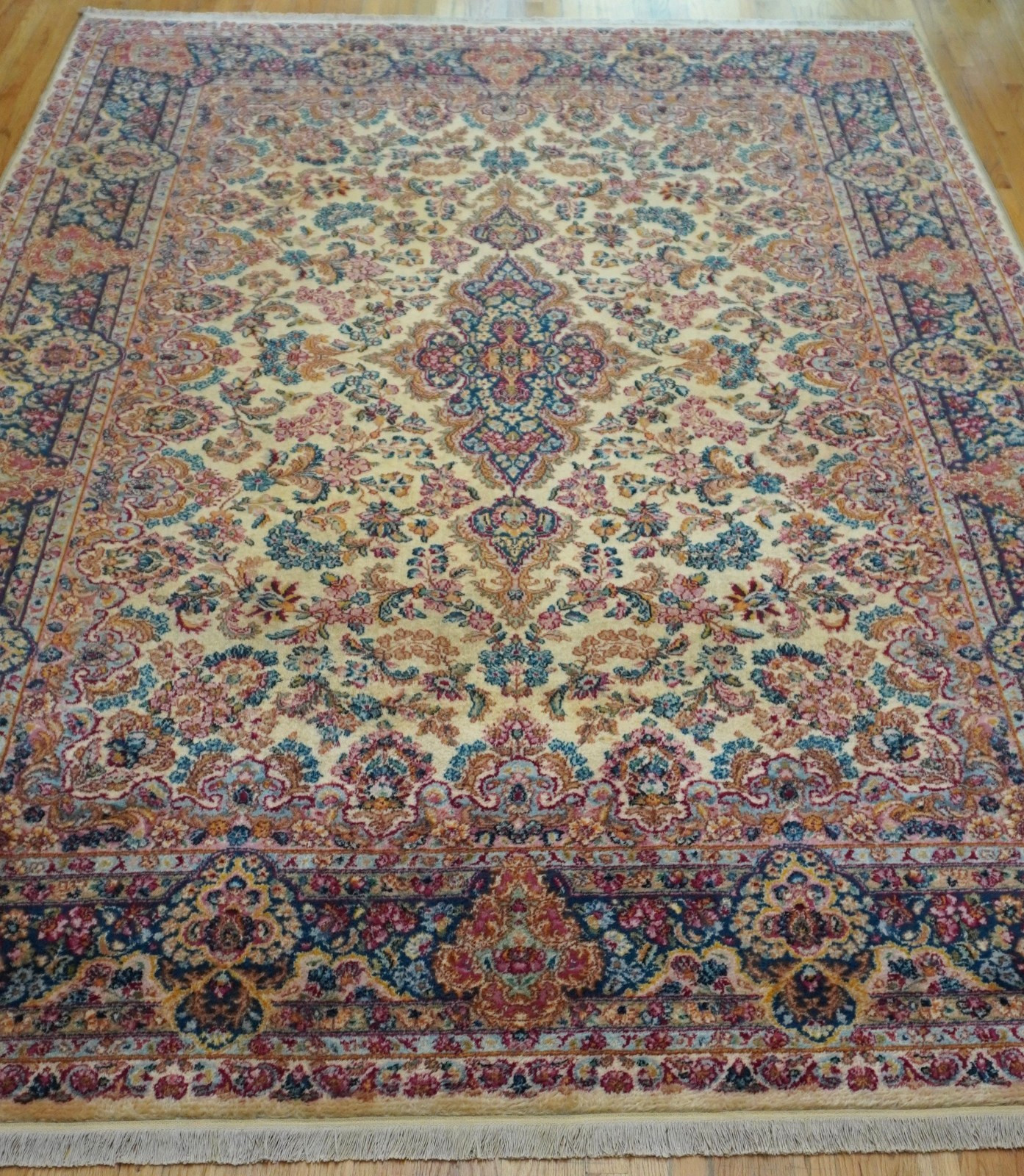 9′ x 12′ Authentic Karastan 753 Kirman Wool Antique Rug Hand Washed