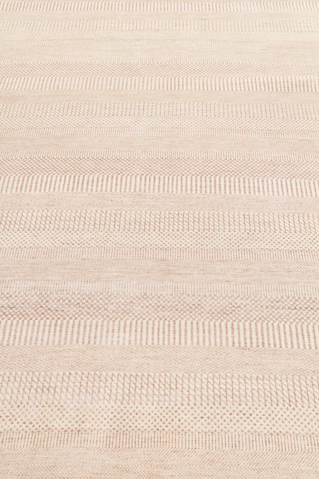 8.6×11.6 Beige Indo Savannah Rug Soft Wool & Silk Contemporary Look Handmade Rug
