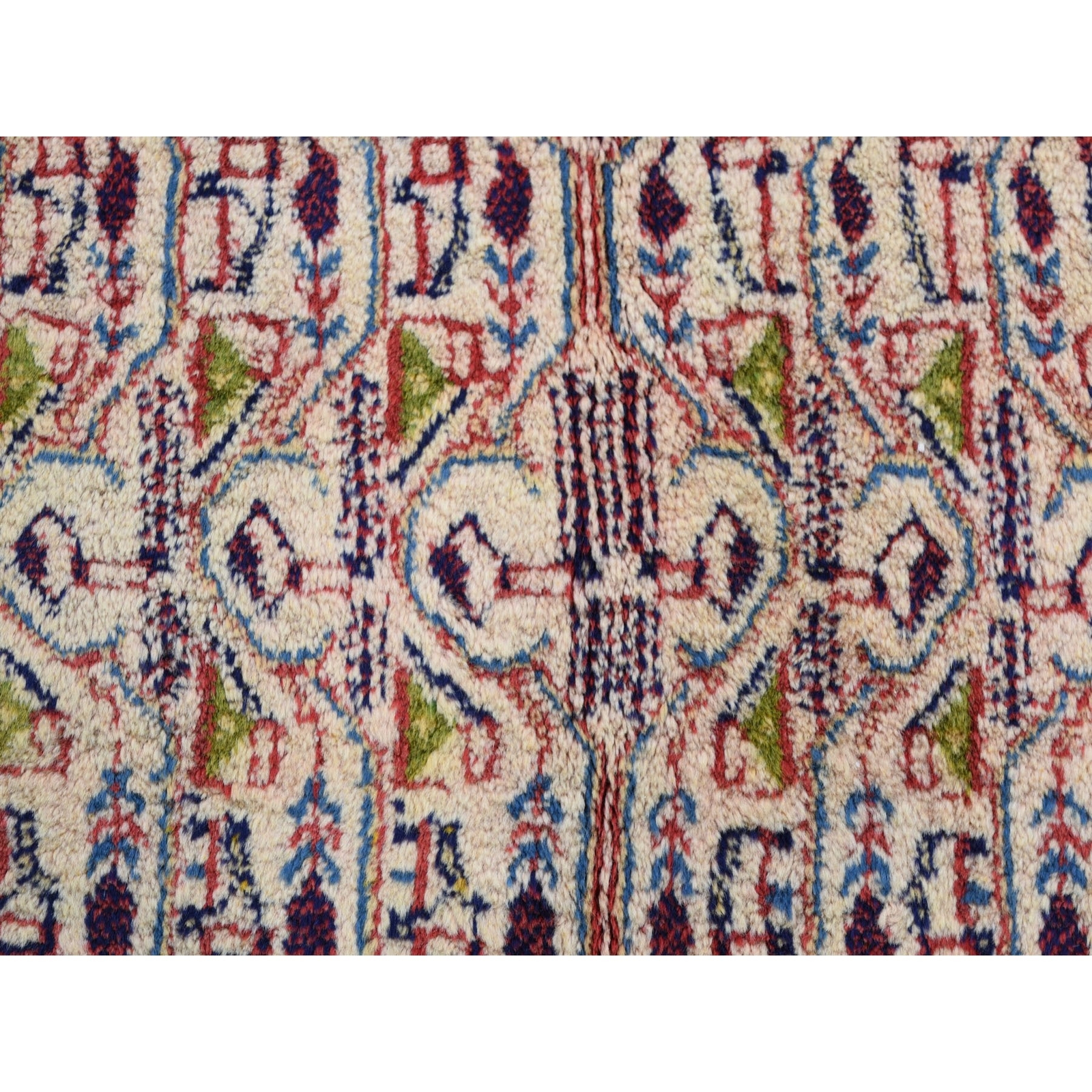 6’7″x10’2″ Red New Farsian Saroogh Mir Full Pile HandKnotted Oriental Rug R47424