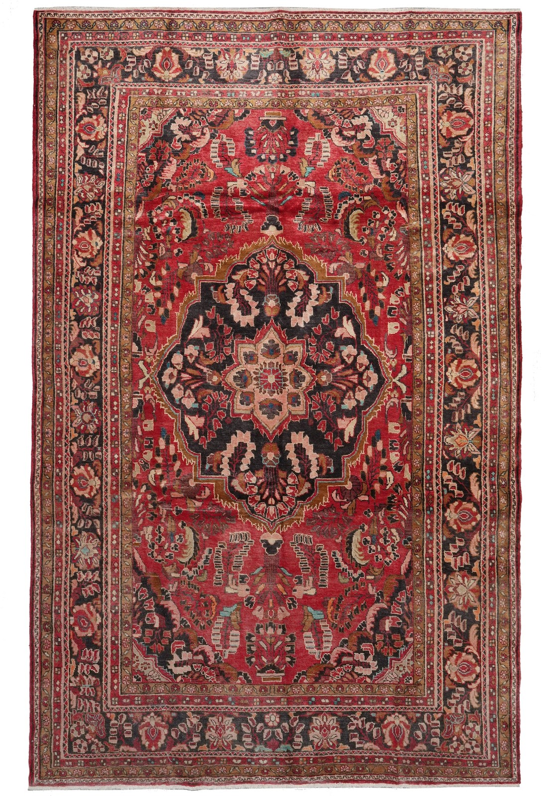 7.5 x 11.3 Semi-Antique Perrsian Lilihan Rug #F-3049