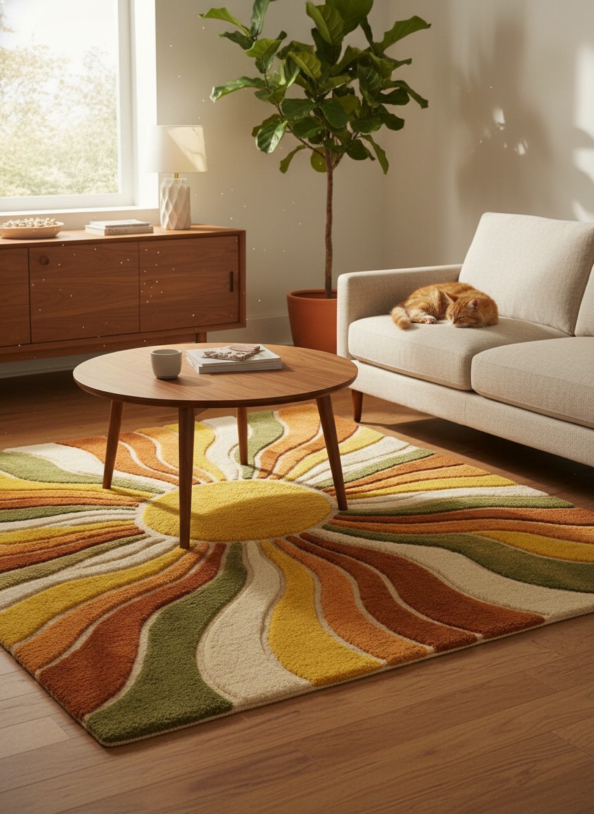 Irregular Modern Area Rug | Handmade rug | Designer wool area rugs | Kids Rug c8