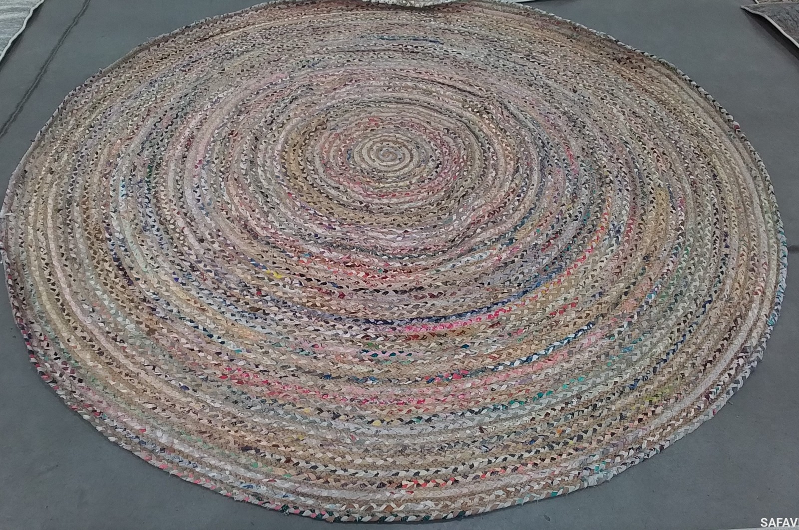 BEIGE / MULTI 8′-0″ x 8′-0″ Flaw in Rug, Reduced Price 1172784724 CAP202B-8R